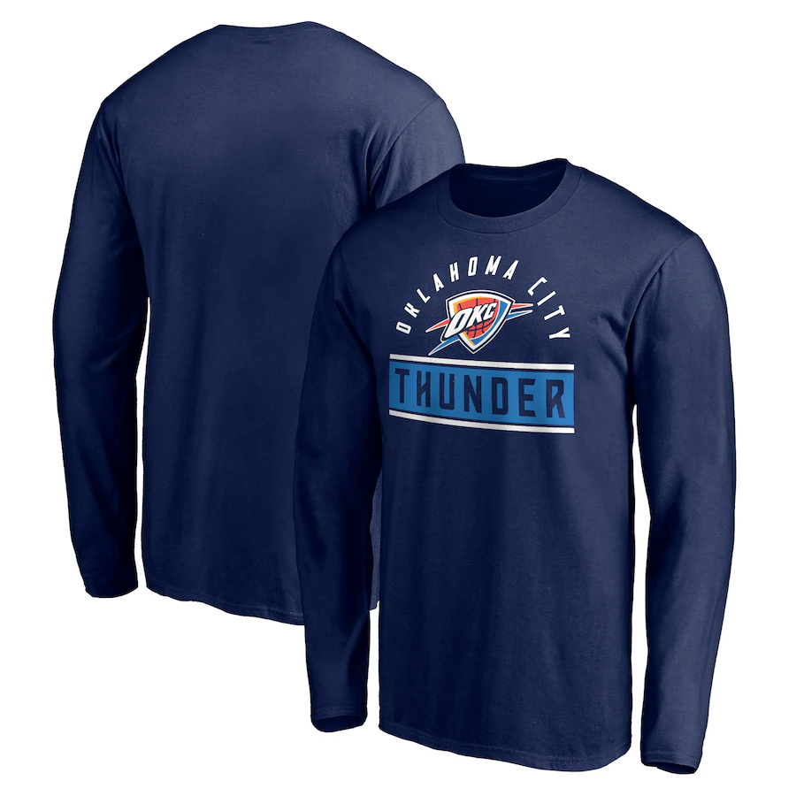 Men Oklahoma City Thunder  long T Shirt 2025 style 2